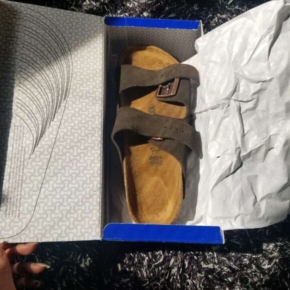 Birkenstocks arizona suede leather mocha Size 42 regular wide - Picture 7 of 10